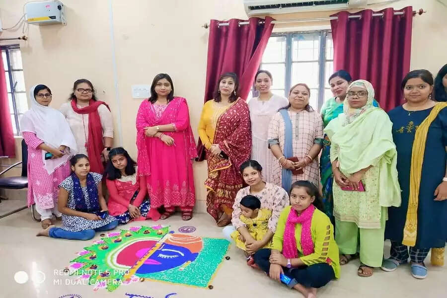 Rangoli competition organized on the occasion of Mahaparv Deepawali in GBM College, Gaya.