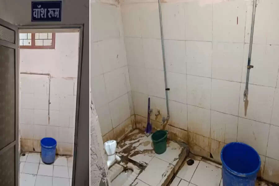 The condition of the washrooms in the PHC is beyond unhygienic (Photo: SR Pareek)