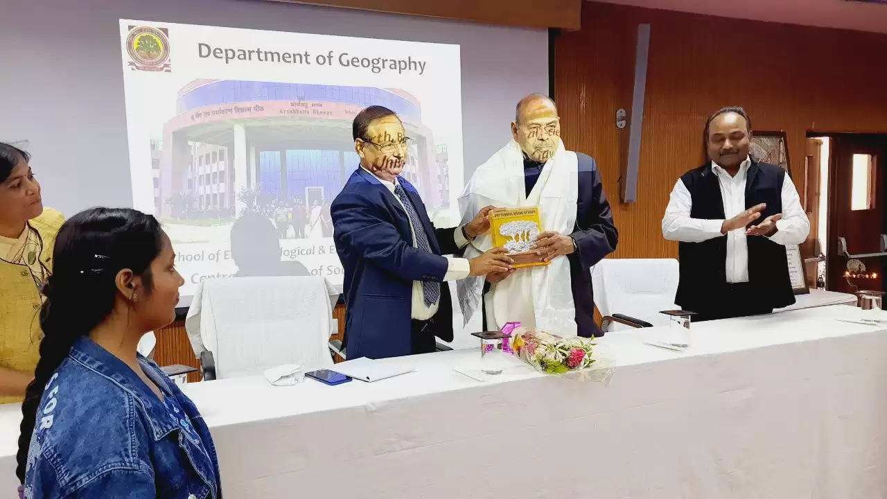 Renowned geographer Prof. Jagdish Singh inaugurated the Geography Dept. of CUSB