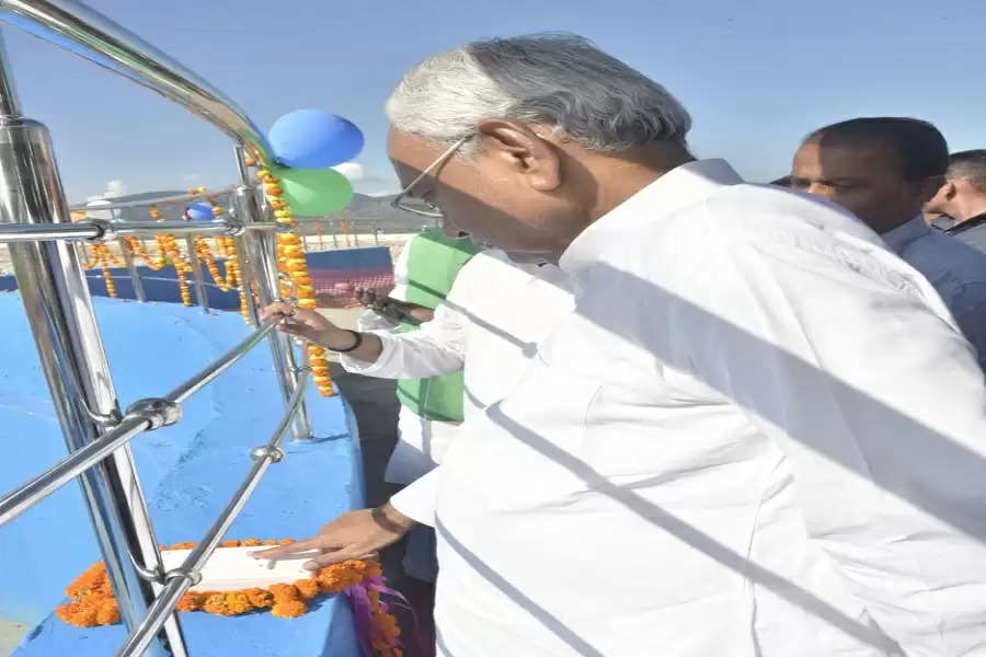 Chief Minister inaugurated the auspicious arrival of Ganga water in Tetar reservoir of Gaya