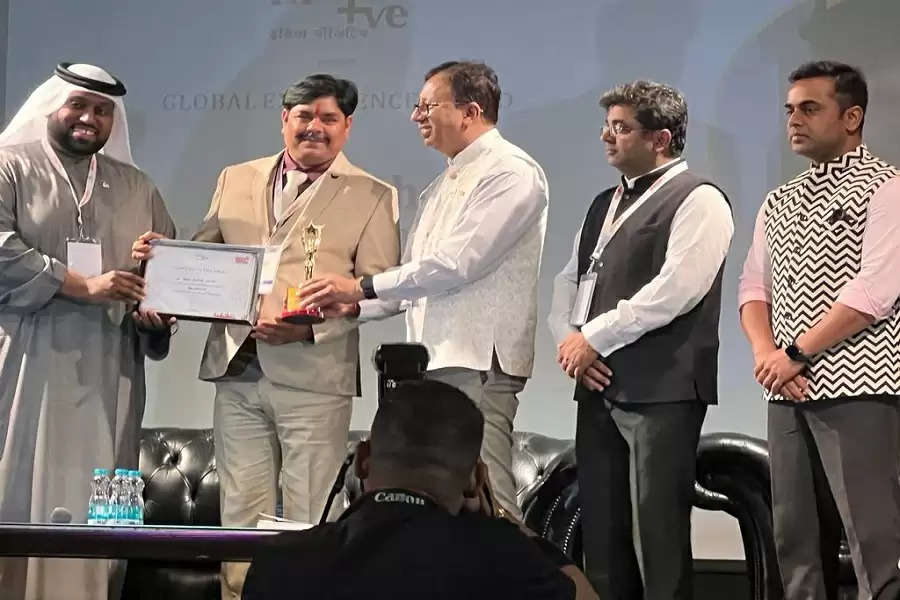 Ranchi's entrepreneur Arun Sinha received Global Excellence Award in Dubai